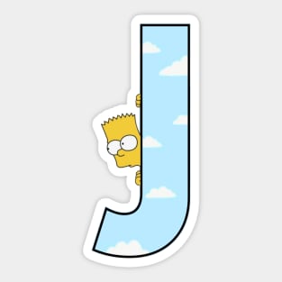 Simpsons letter Sticker